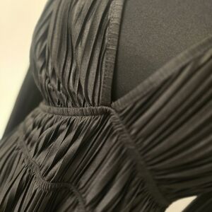 Zara Black Pleated Dress